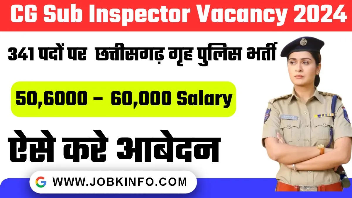 CG Sub Inspector Vacancy 2024